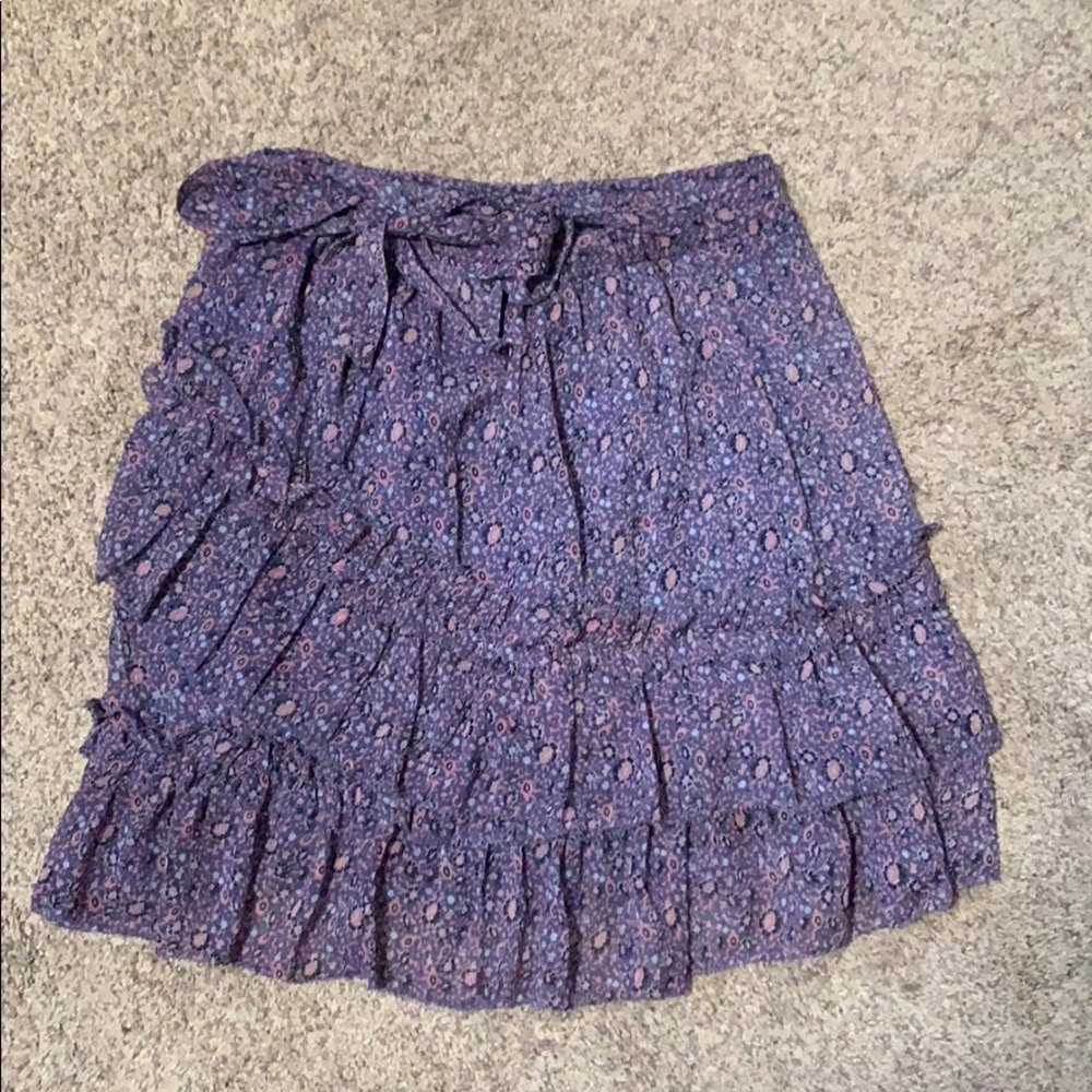Floral Ruffle Skirt